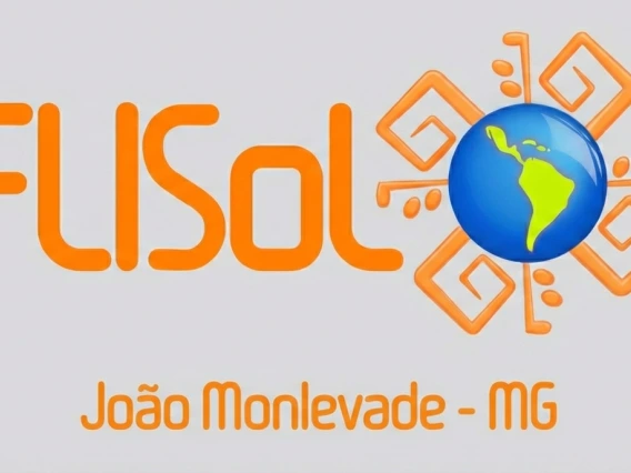 logotipo do flisol com o nome "João Monlevade - MG" logo abaixo