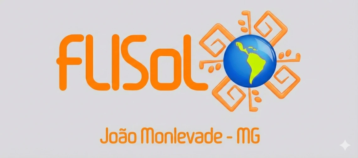 logotipo do flisol com o nome "João Monlevade - MG" logo abaixo